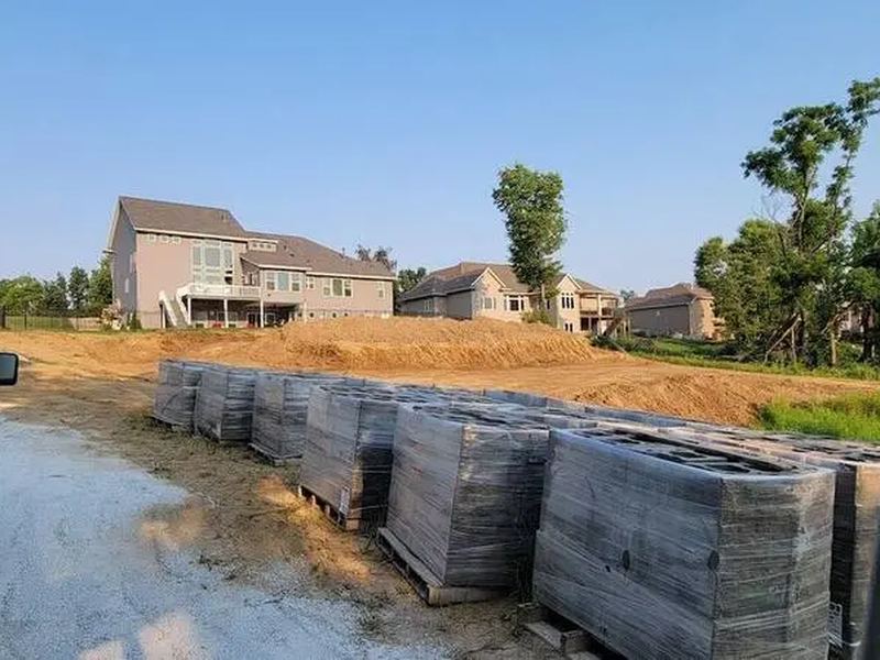 Pool installers job in the Kenwood Park neighborhood of Cedar Rapids
