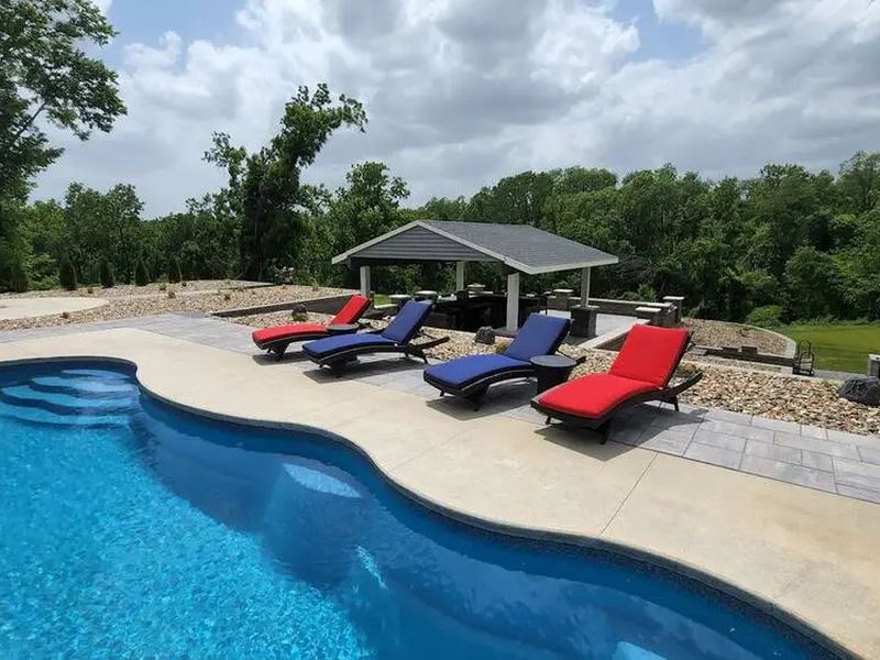 Pool installers job in the Kingston Village neighborhood of Cedar Rapids